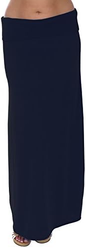 Women's Semi-Sheer Maxi Skirt (3X, Navy)