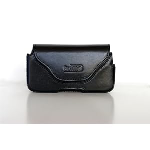 Black Prima Premium Leather Lateral Case for Palm Centro