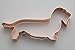 The Fussy Pup Wirehaired Dachshund Cookie Cutter 5 Inch Handcrafted in USA
