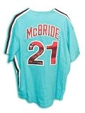 Bake McBride Signed Philadelphia Phillies Throwback Blue Majestic Jersey - 1980 WS Champs