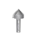Amana Tool 45726 V Groove 2-Flute Carbide Tipped Router Bit, 1/2-Inch Shank