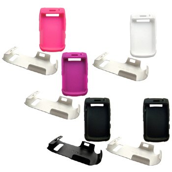 Five Pack Silicone Cases w/ Hard Covers for RIM BlackBerry Bold 9700 / 9780