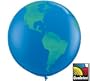 Super Large Globe Balloon 3' Latex Balloon Earth
