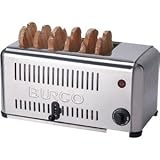 Burco 6 Slot Toaster Capacity: 6 slots. Stainless steel.  from Burco