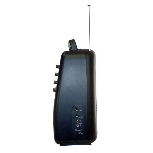 Pyle-Pro PWMA130 Rechargeable Portable PA System  w/Wireless Mic &amp; Cassette Player