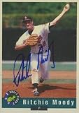 Ritchie Moody, Texas Rangers Autographed Card
