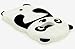 Samsung Galaxy S7,Bastex Black and White Silicone Panda Character Case Cover for Samsung Galaxy S7