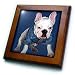 French Bulldog Puppy - 8x8 Framed Tile