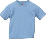 Hanes Playwear Toddler Tee 5.2 oz, 3T-Light Blue