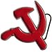 Mens HAMMER AND SICKLE IN RED Punk Rock Metal Belt Buckle