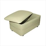 Rectangle Storage Ottoman Material: Vinyl - Hot Pink