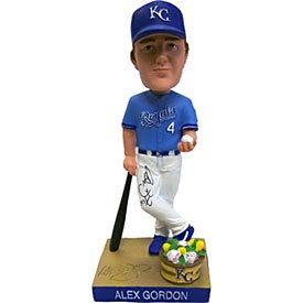 Alex Gordon Autographed / Signed 2008 Kansas City Royals Bobble Head