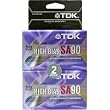 TDK SA Audio Tape Cassette, High Bias, 90 Minutes 2pk