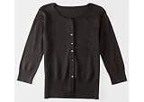 Misses Bay Studio 3/4 Sleeve Solid Cardigan Sweater