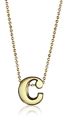 Alex Woo "Little Letters" 14k Yellow Gold Pendant Necklace