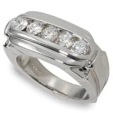 1 1/4ctw Men's Round Diamond Ring