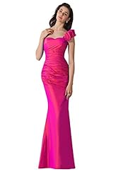 Mermaid Lace One Shoulder Taffeta Evening Dress/Bridesmaid Dress/Prom Dress/Party Dress/Wedding Dress 