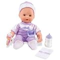 Little Mommy Real Loving Baby Cuddle & Coo Doll - Lavender Velour/White Outfit