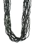 Long Black Bead Necklace