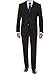 Bianco B Men's Suit Two Button Ticket Pocket Jacket 2 Piece Modern Fit Suit