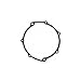Cometic Gasket Clutch Cover O-Ring R0078