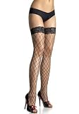 Fence Net Stocking With Lace Top (Red;One Size) 31evpbgBefL. SL160 Fence Net Stocking With Lace Top (Red;One Size)