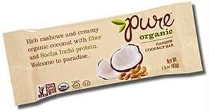 Pure Bar Cashew Coconut (1.5 Oz) (Pack of 12) - Pack Of 12