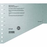 Produkt-Bild: Esselte Leitz 16510085 Trennblatt, A4, gestaffelt, Karton, grau