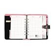 Day-Timer&reg; Pink Ribbon Organizer Starter Set with Microfiber Binder, 5-1/2 x 8-1/2, Black