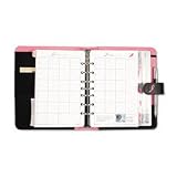 Day-Timer® Pink Ribbon Organizer Starter Set with Microfiber Binder, 5-1/2 x 8-1/2, Black