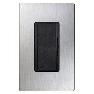 Lutron Electronics DV-600PHW-BLSS Single Pole Incandescent Dimmer, 600-watt, Black