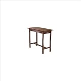 IMAGE OF Winsome Wood Antique Walnut Kitchen Island with Two Drawers