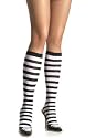 Valentine's Day Knee High Stocking Socks with Stripes