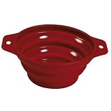 Trixie 25011 Reisenapf, Silikon 0.5 Liter/ø 14 cm, rot