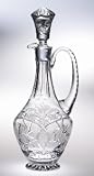PINWHEEL CRYSTAL 46 OUNCE OVERSIZED WINE DECANTER