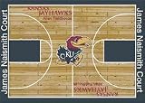 Kansas Jayhawks 5 4" x 7 8" Home Court Area Rug