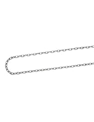 Ladies Real Solid 18K White Gold Italy Cable Link Chain Necklace 16" 5.4 Grams