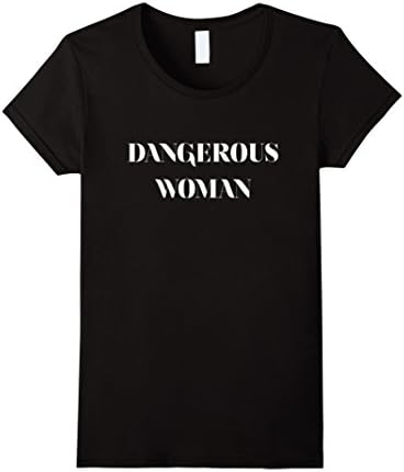 Women's Dangerous Woman Tee Shirt Medium Black
