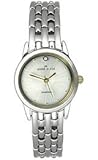 Anne Klein Two Tone Round Watch with Silver dial, 11 pearlings and 1 genuine diamond 10-7449TTDI