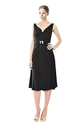 Rayon/Silk Draped Cowl Neck  Dress