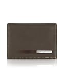 Bric's Pininfarina - Signature Leather Card Holder ID Wallet Dark Brown