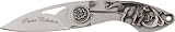 Schrade SCWSB Pewter Wildlife Scene Bear