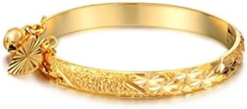 WuBeFine Baby Children Fineness Allergy-Plated 18K Gold Bracelet