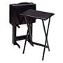 Wood 5-pc. TV Tray Set - Black