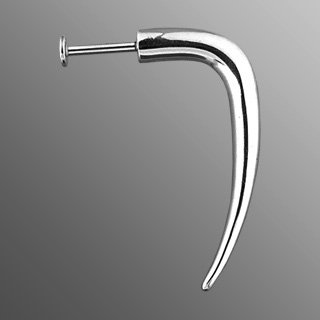 14g Surgical Steel Labret Lip Ring Body Jewelry Piercing with Curved Hook 14 Gauge 3/8" Nemesis Body JewelryTM