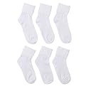 Merona® Turn Cuff Socks 6 Pk White One Size 9-11