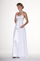 Formal Evening Gown. White Halter Dress for Prom, Party, Wedding by Sean Collection (240)