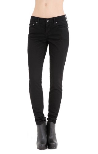 Big Star Women's Alex Mid Rise Skinny Jeans in Jet Wash