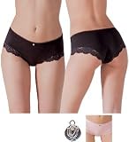 Cotton Panty w/ Lace Trim & Engraved Charm