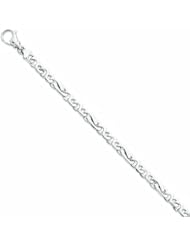 Genuine 14K Yellow Gold Wg 6.5Mm Polished Fancy Link Bracelet 8.25 Inches 100% Satisfaction Guaranteed.